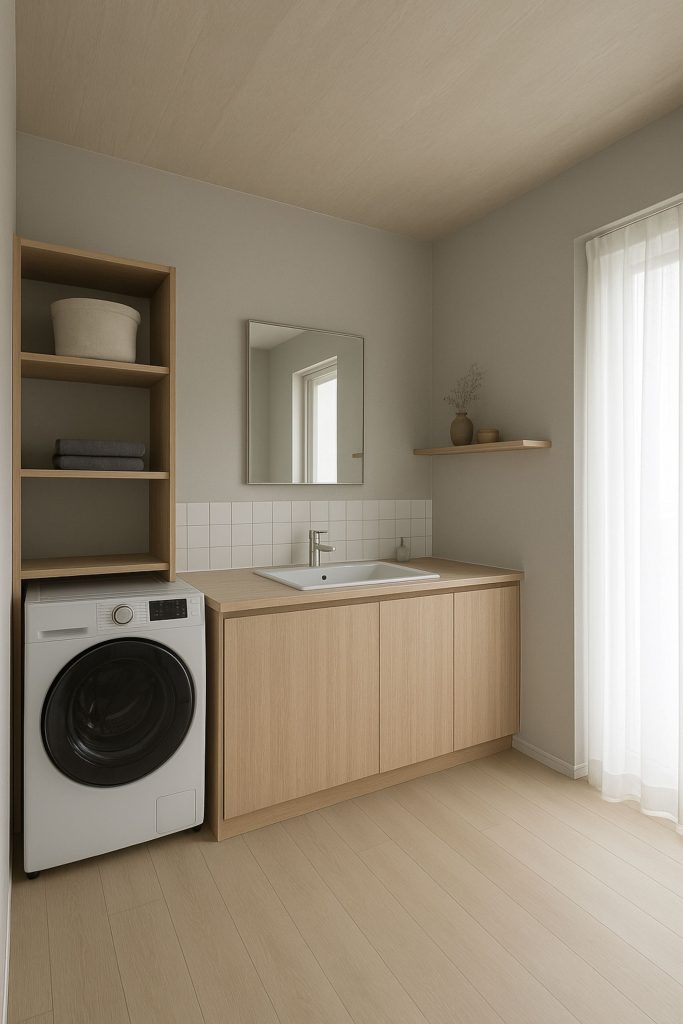 【完成見学会】直線でつながる23帖リビング。開放感と暮らしやすさを大切にした家